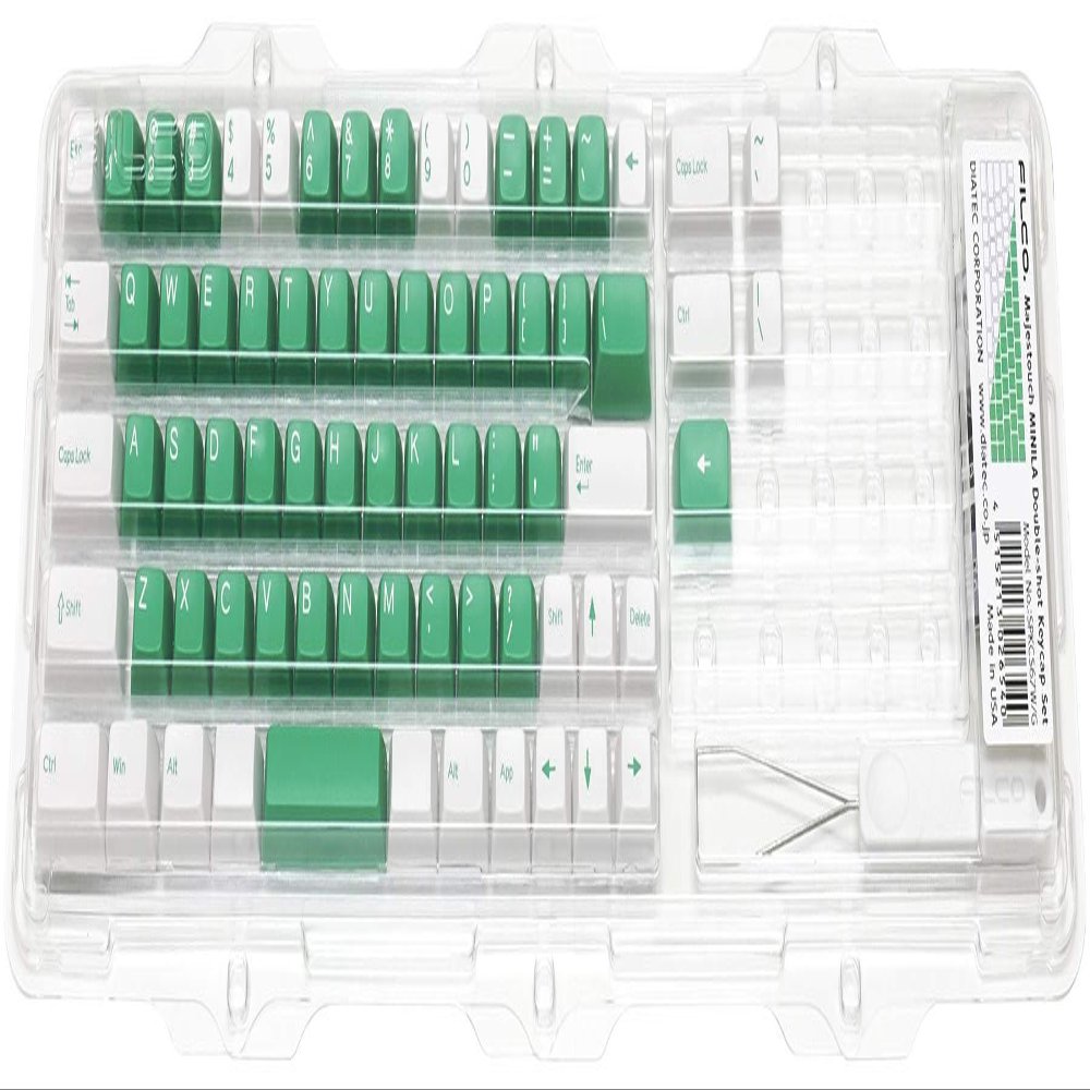 72-Key ABS Double Shot MINILA Keycap Set - Sugar x Mint