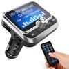 ToHayie Bluetooth FM Transmitter for Car, Wireless Radio Adapter Hands-Free Kit With 1.8 Inch Display, Dual USB Charger, AUX Input/Output, TF Card Mp3 Player, Silver view 1