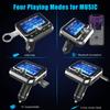 ToHayie Bluetooth FM Transmitter for Car, Wireless Radio Adapter Hands-Free Kit With 1.8 Inch Display, Dual USB Charger, AUX Input/Output, TF Card Mp3 Player, Silver view 4