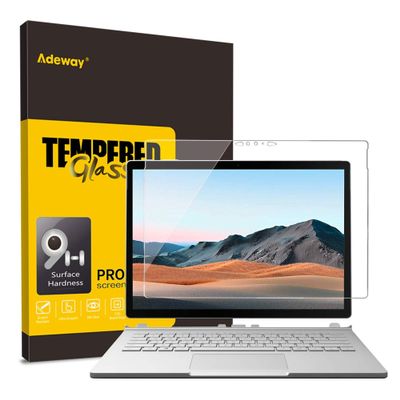Adeway Surface Book 3 (15 Inch 2020) Screen Protector9H Tempered Glass Film, Anti-Scratch, Easy Installation Screen Protector for Microsoft Surface Book 2/3-15 Inch