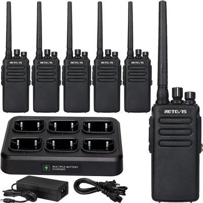 Retevis RT81 Digital Two Way Radio,Professional DMR Radios,Long Range,High Power, IP67 Waterproof 2 Way Radios, 2200mAh, Group Call, Commercial Grade Walkie Talkies for School Church Factory(6 Pack)
