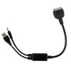 LODMOD Car AUX Y Cable Compatible for BM-W Aux Music Interface to 3.5mm Male Jack & Adapter Cord for Pod view 1