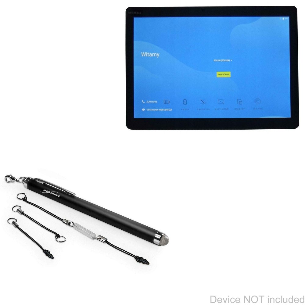 BoxWave Stylus Pen Compatible with Alldocube Power M3 - EverTouch Capacitive Stylus, Fiber Tip Capacitive Stylus Pen - Jet Black