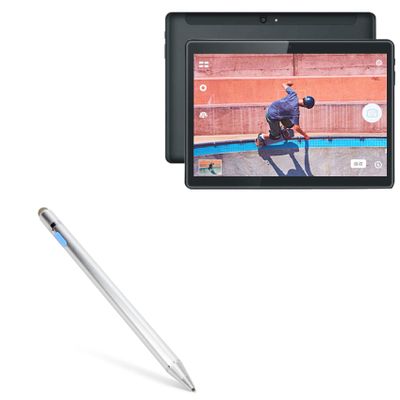 BoxWave Stylus Pen Compatible with Alldocube X1 - AccuPoint Active Stylus, Electronic Stylus with Ultra Fine Tip - Metallic Silver