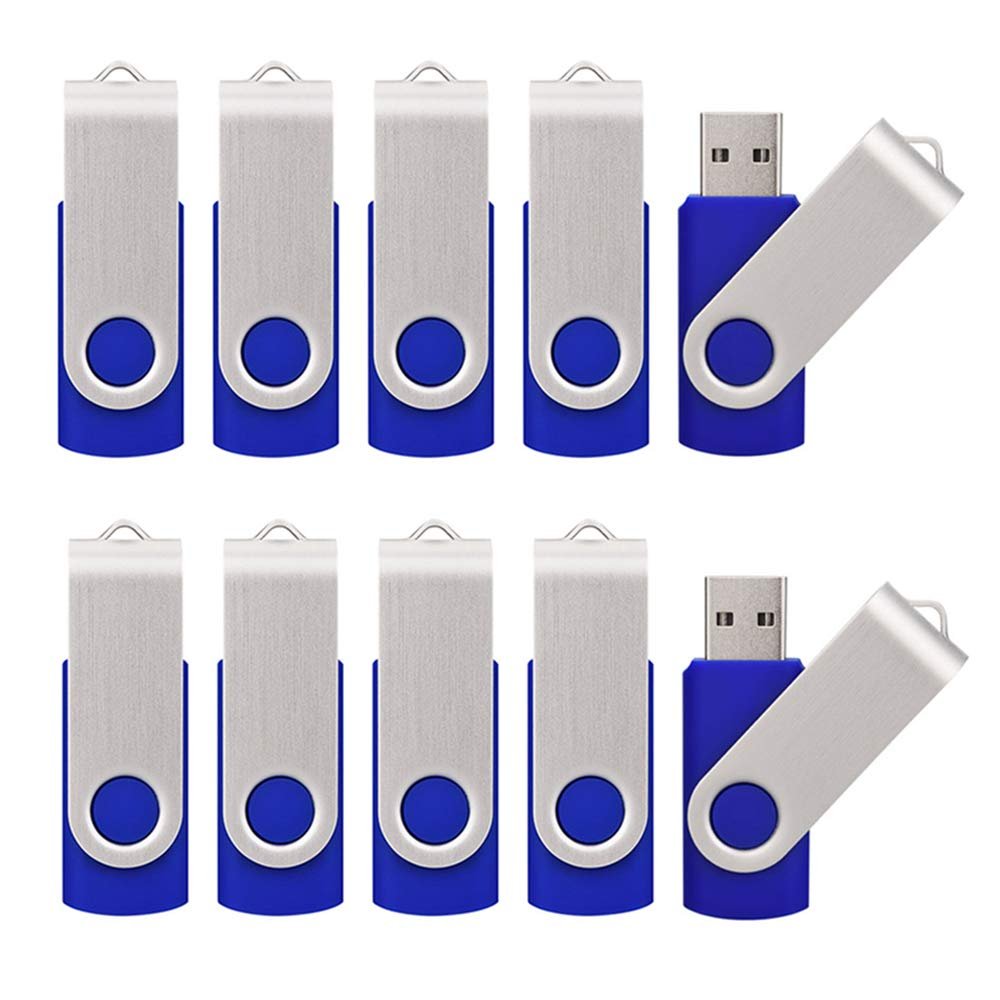 Kalsan 50 Pack USB 2.0 Flash Drives - 32GB Memory Stick, Blue