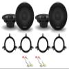 Alpine Pair R-S65.2 300 Watt 6.5" Car Audio Coaxial 2-Way Speakers Bundle with METRA 72-4500 Harness Connector & Metra 82-6600 5.25"& 6.5" Mounting Plate Compatible with 1996-1998 Jeep Grand Cherokee view 1