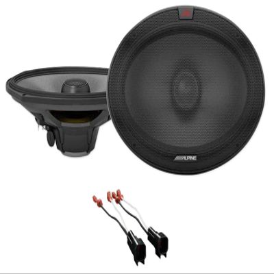 Alpine Rear R Factory Speaker Replacement Kit for 1998-2011 Ford Crown Victoria