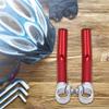 Dilwe Aluminum Alloy Bike Handlebar End, 22.2mm, Red, Anti-Slip Design with Shock Absorption for Bicycles view 4