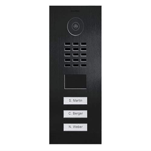 DoorBird IP Video Door Station D2103V, Flush-Mounted - 3 Call Buttons Titanium (V4A)