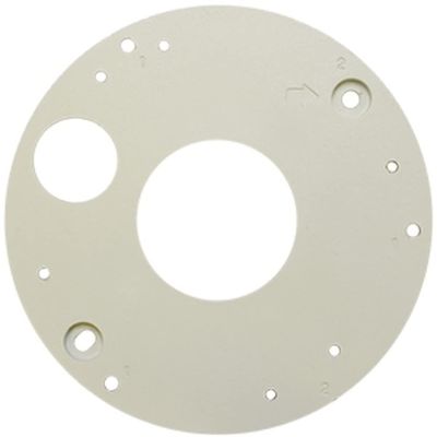 ACTi PMAX-0812 Gang Box Converter, White for use with A96 and A88 Outdoor Mini Zoom Dome Cameras, Supports 4" Round and 4" Octagon Boxes, Made of Aluminum