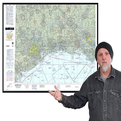 FAA Chart: VFR Sectional Houston SHOU (Current Edition). Art Print Quality, Suitable for Framing. Current Edition Printed on Demand. Ships Rolled - Not Folded.