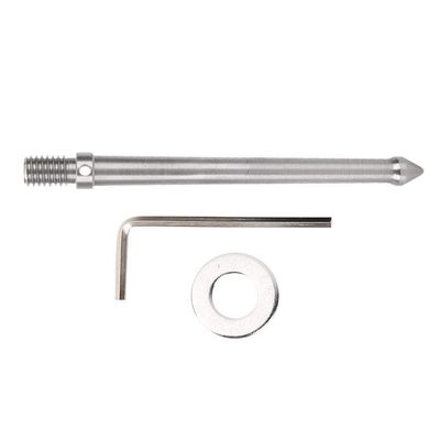 Acouto Tr Ground Spike Stainless Steel Metal Spike Mount Adapter for Tr Monopod with 3/8 Inch Screw Thread Camera Accessories(12cm)
