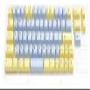 72-Key ABS Double Shot MINILA Keycap Set - Custard x Ice view 1