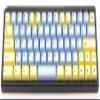 72-Key ABS Double Shot MINILA Keycap Set - Custard x Ice view 4