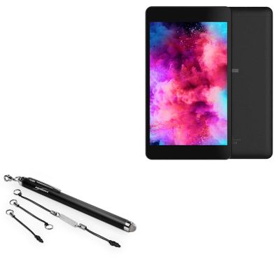 BoxWave Stylus Pen Compatible with Alldocube M8 - EverTouch Capacitive Stylus, Fiber Tip Capacitive Stylus Pen - Jet Black
