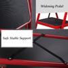 Platform Bench Industrial Ladder Climb Stool Folding Ladder Step Stool, Stepladder 2 Step Platform Home Kitchen Tool, Portable Multipurpose Ladder Metal Frame Rubber Hand Grip Anti-Slip Pedal, Red view 4