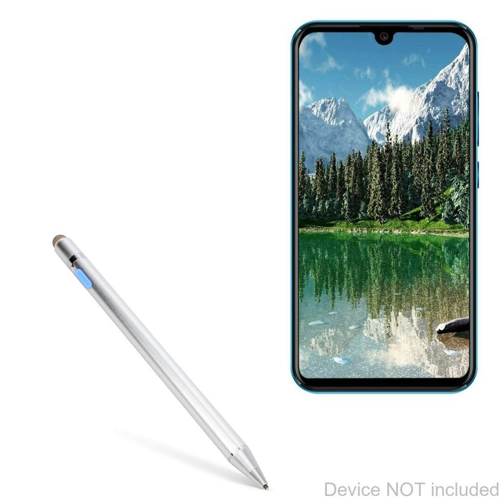 BoxWave Stylus Pen Compatible with Coolpad Cool 3 - AccuPoint Active Stylus, Electronic Stylus with Ultra Fine Tip - Metallic Silver