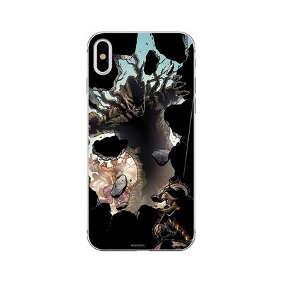 ERT GROUP Original Marvel Guardians of The Galaxy TPU Case for iPhone X, iPhone Xs, Liquid Silicone Cover, Flexible and Slim, Protective for Screen, Shockproof and Anti-Scratch Phone Case