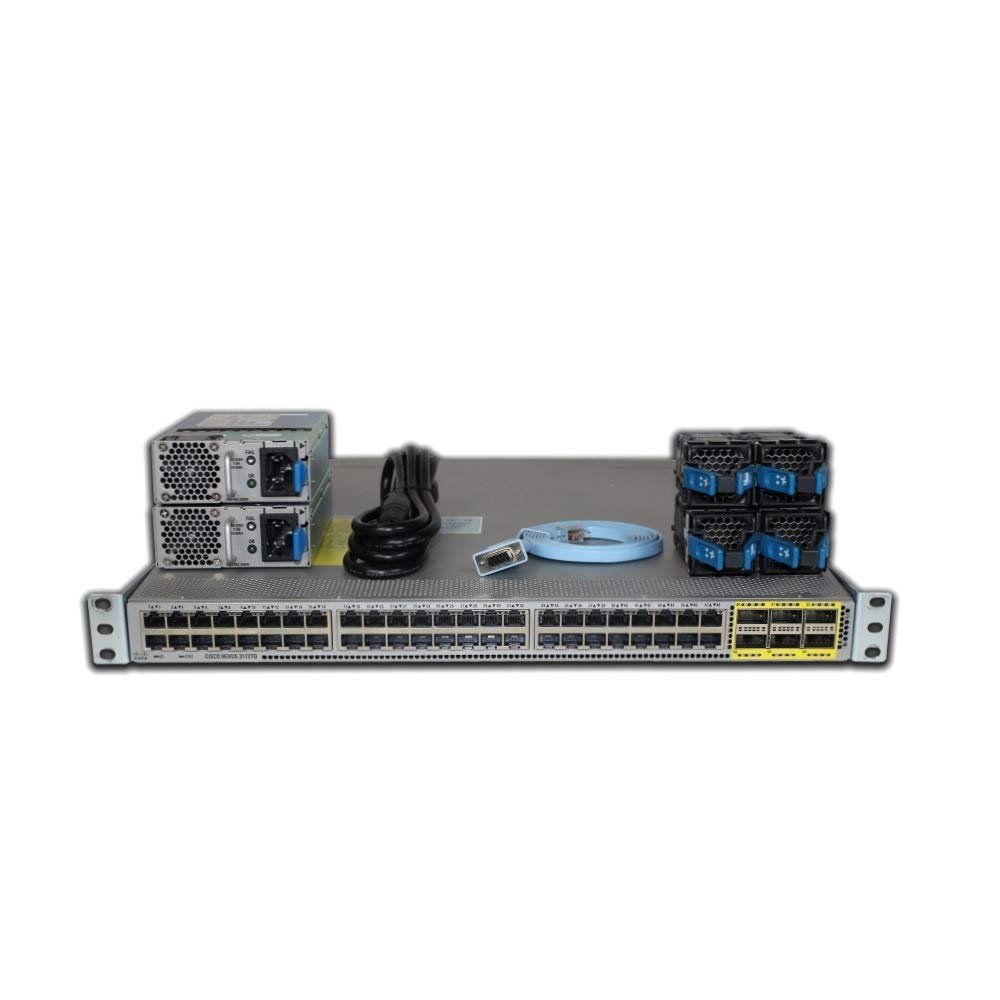 Cisco Nexus N3K-C3172TQ-10GT 48 Port Switch w/ Dual Power (Renewed)