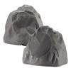 Theater Solutions 2R8SG Outdoor Slate Grey 8" Rock 2 Speaker Set for Deck Pool Spa Yard Garden view 1