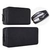 imComor Universal Electronics Accessories Case, 2-Pack Portable Soft Carrying Case Bag Wire Cable Organizer for Hard Drive, Power Adapter, Laptop Mouse, Cosmetics Kit, Small+Big-Black view 1