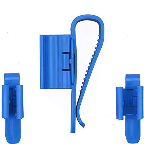 Ochoos Homebrew Beer Brewed Siphon retaining Clip Essential Tool Hose Clips 2psc Blue Color