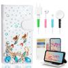 STENES Bling Wallet Case Compatible with iPod Touch 7th Gen (2019) - Stylish - 3D Handmade Butterfly Mermaid Design Leather Cover with Cable Protector [4 Pack] - Light Blue view 1