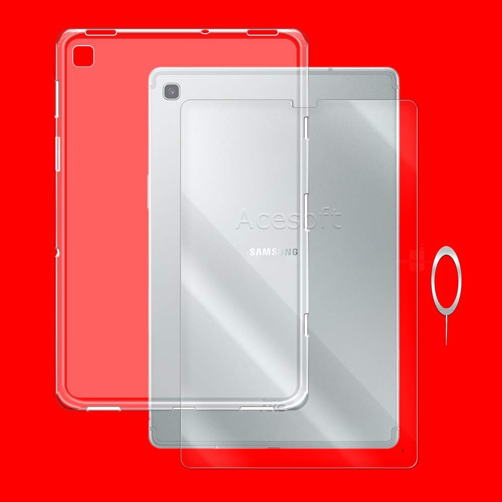 Anti-Bubble Explosion-Proof Tempered Glass Screen Protector Film Soft TPU Back Case Compatible with Samsung Galaxy Tab S5e T720/T725 10.5"