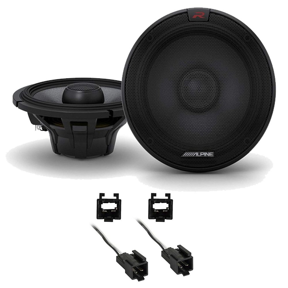 Alpine Metra 72-6512 Speaker Harness Connector for Chrysler Vehicles 90-07withCherokee Bundle with Pair R-S65.2 300 Watt 6.5" Car Audio Coaxial 2-Way Speakers