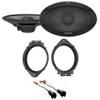 Alpine Pair R-S69.2 300 Watt 6x9 Car Audio Coaxial 2-Way Speakers Bundle with METRA 72-5600 Speaker Wire & ETRA 82-3004 6x9 Speaker Adapter Bracket Plate Compatible with 2014-Up Chevy (3 Item) view 1