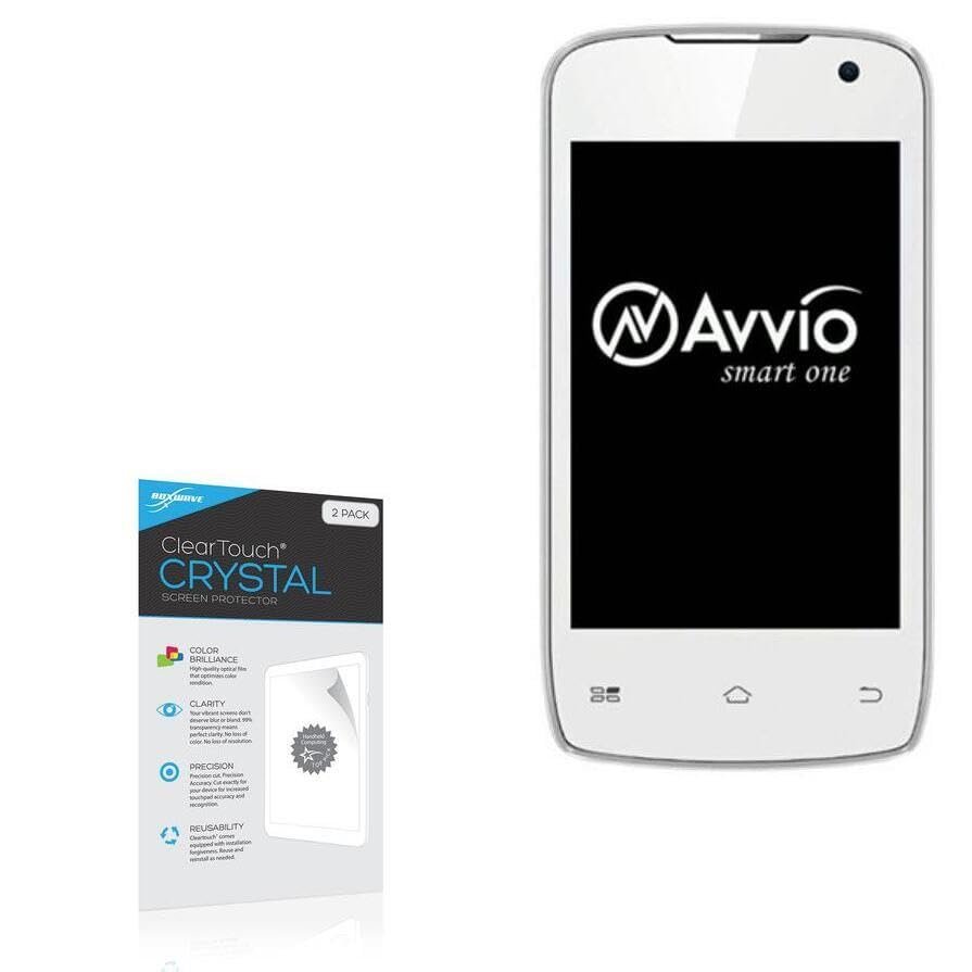 BoxWave Screen Protector Compatible with Avvio 750 - ClearTouch Crystal (2-Pack), HD Film Skin - Shields from Scratches