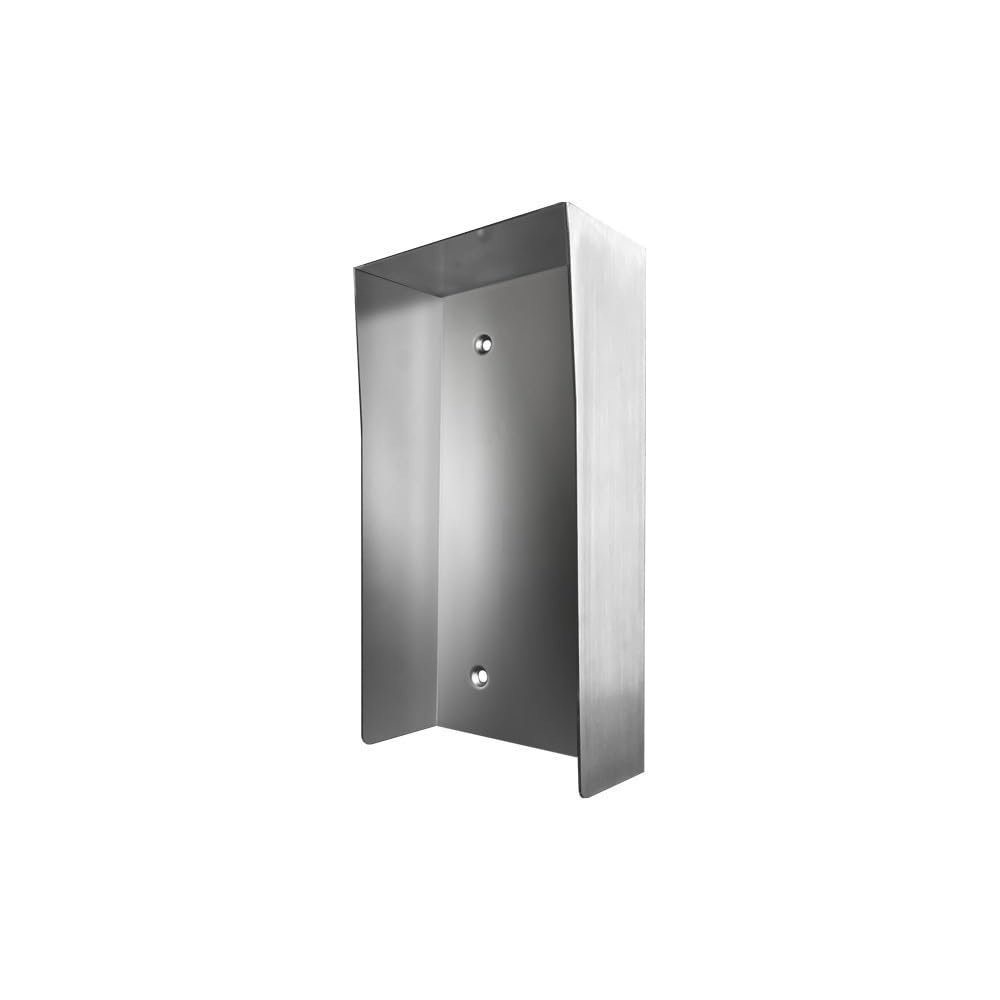 Doorbird Protective-Hood for D2101V Video Door Stations, Stainless Steel V4A, Brushed, for in use with Surface mounting housing