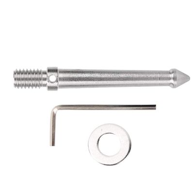 Acouto Tr Ground Spike Stainless Steel Metal Spike Mount Adapter for Tr Monopod with 3/8 Inch Screw Thread Camera Accessories(8cm)