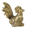 Blue Orchid Miniature Rooster Figurine - Mini Brass Chicken - Magic Thai Amulet - Lucky Pocket Charm - Farm Animal Decor 1 Inch view 1