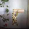 Blue Orchid Miniature Rooster Figurine - Mini Brass Chicken - Magic Thai Amulet - Lucky Pocket Charm - Farm Animal Decor 1 Inch view 3