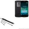 BoxWave Stylus Pen Compatible with Doogee S55 Lite - EverTouch Capacitive Stylus, Fiber Tip Capacitive Stylus Pen - Jet Black view 1