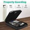 BAGKOOL Portable Security Lock Box - Gun Safety, Money, and Document Safe - Personal Safe Box with Patented 39IN Security Cable and 4 Keys - Ideal for Valuables and Firearms - Size 9.4 * 6.5 * 1.96 IN view 3