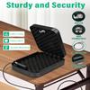 BAGKOOL Portable Security Lock Box - Gun Safety, Money, and Document Safe - Personal Safe Box with Patented 39IN Security Cable and 4 Keys - Ideal for Valuables and Firearms - Size 9.4 * 6.5 * 1.96 IN view 4