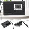Mini Radio, AM/FM Radio with Digital Alarm Clock FM/MW/SW Radio Receiver FM Stereo Radio.(Black) view 2
