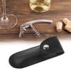 TOPINCN Bottle Opener Leather Case New Bottle Opener Holster Small Leather Bag Wine Knife Set Wine Tool Holder PU Bag (Black) view 2