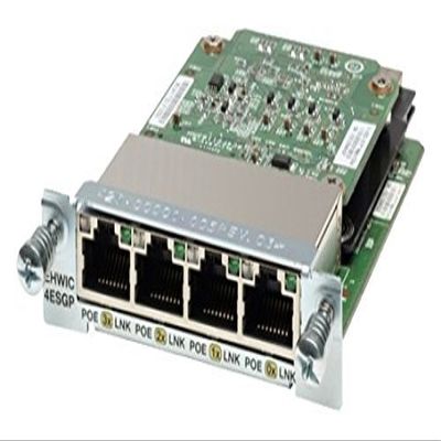 Cisco EHWIC-4ESG-P POE 4 Port 10/100/1000 Enhanced High-Speed WAN Interface Card (Renewed)