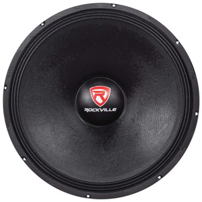RockvilIe RVW1800P8 1800 Watt 18" Mid-Bass Driver Car Audio Speaker Mid-Range