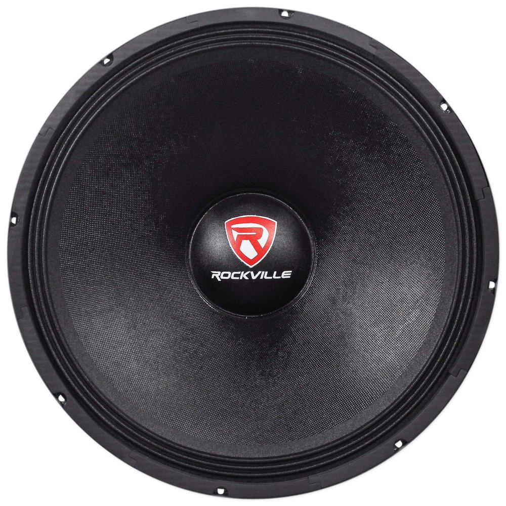 RockvilIe RVW1800P8 1800 Watt 18" Mid-Bass Driver Car Audio Speaker Mid-Range