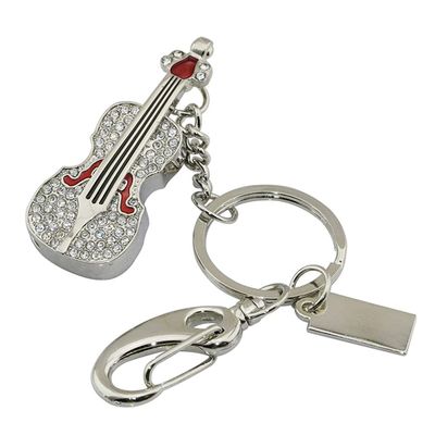 16GB Guitar Shape USB Flash Drive USB Drives Memory Stick Thumb Drives USB 2.0 Disk Pen Drive Pen Drive USB Drive Date Storage Flash Disk Zip Drive USB Stick (Silver)