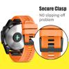 ANCOOL for Fenix 5/6/7 Band 22mm Soft Silicone Watch Bands Compatible With Garmin Fenix 5 Plus/6 Pro/8 47mm/7 Pro/Approach S60/S62 Band(Black,Orange,Slate) view 4