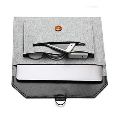 11.6-12 inch Felt Laptop Sleeve Case Bag for Samsung Chromebook 4 3 2 / DELL Latitude 3189/ HP Pavilion X360/ Stream 11/ Acer Chromebook R 11/ Spin 311/ ASUS L210/ Chromebook C223/ C202 (Grey)