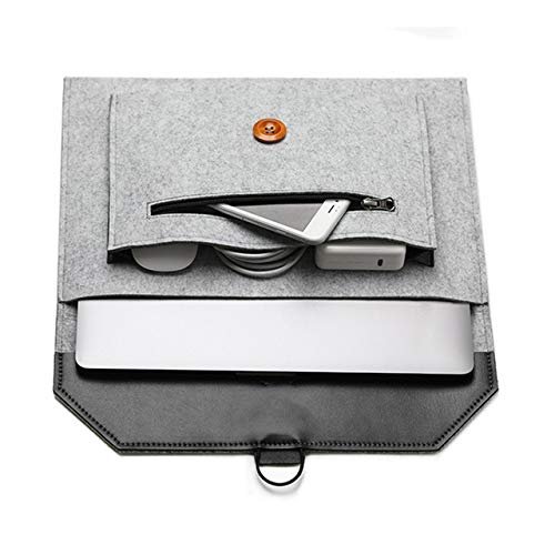 11.6-12 inch Felt Laptop Sleeve Case Bag for Samsung Chromebook 4 3 2 / DELL Latitude 3189/ HP Pavilion X360/ Stream 11/ Acer Chromebook R 11/ Spin 311/ ASUS L210/ Chromebook C223/ C202 (Grey)