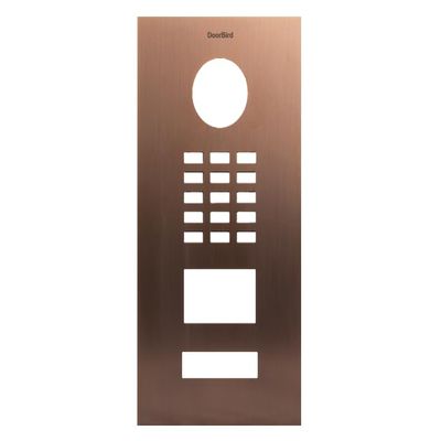 DoorBird Faceplate for D2101V IP Video Door Station Brushed Stainless Steel Bronze(V4A)