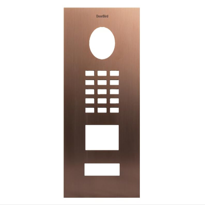DoorBird Faceplate for D2101V IP Video Door Station Brushed Stainless Steel Bronze(V4A)