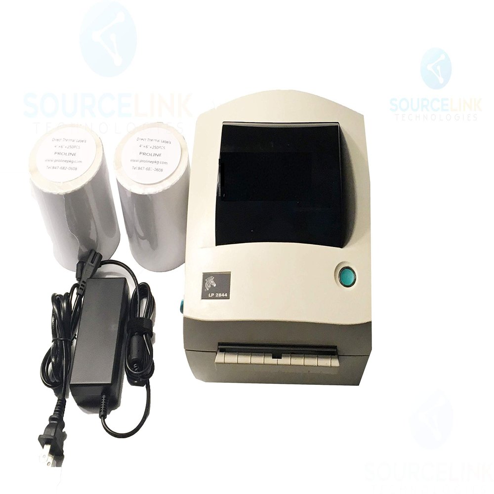 Zebra LP2844-Z 284Z-20301-0001 Direct Thermal Barcode Label Printer Parallel USB (Renewed)